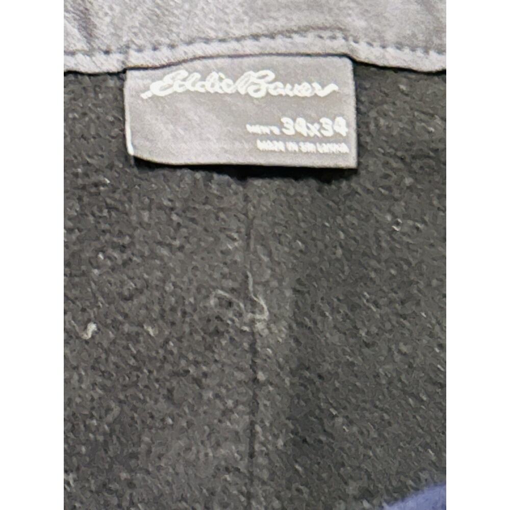 Eddie Bauer Navy Blue Fleece Lined Pants size 34 x 34 - Picture 4 of 4